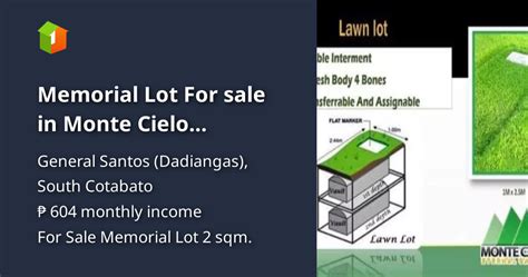 memorial lot general santos|Memorial For Sale in General Santos, Sarangani .